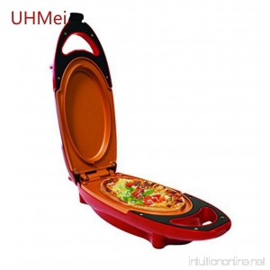 UHMei Omelette Maker With Dual Non Stick Plates Perfect For Fried Eggs Frittatas Paninis Pizza Pockets (Red) - B07DR6LDHN